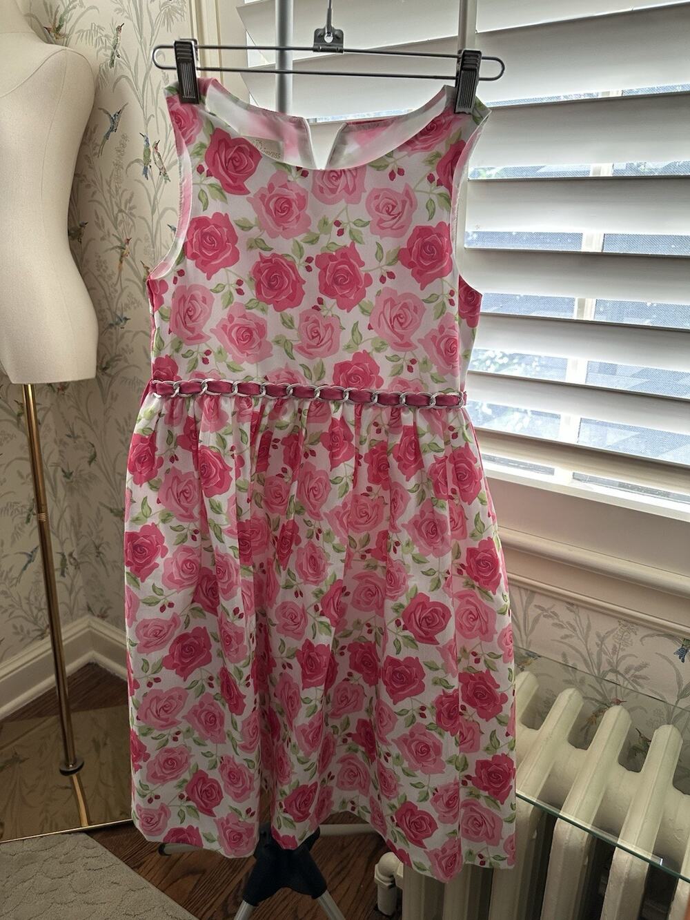 Girls, American Princess Dress, Pink Floral, Size: 8, Excellent Condition
